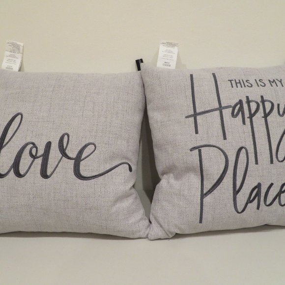 Throw Pillow Rodeo Home 100% Feather Filled Set of 2 Decorative Bed Couch Sofa - Picture 2 of 12